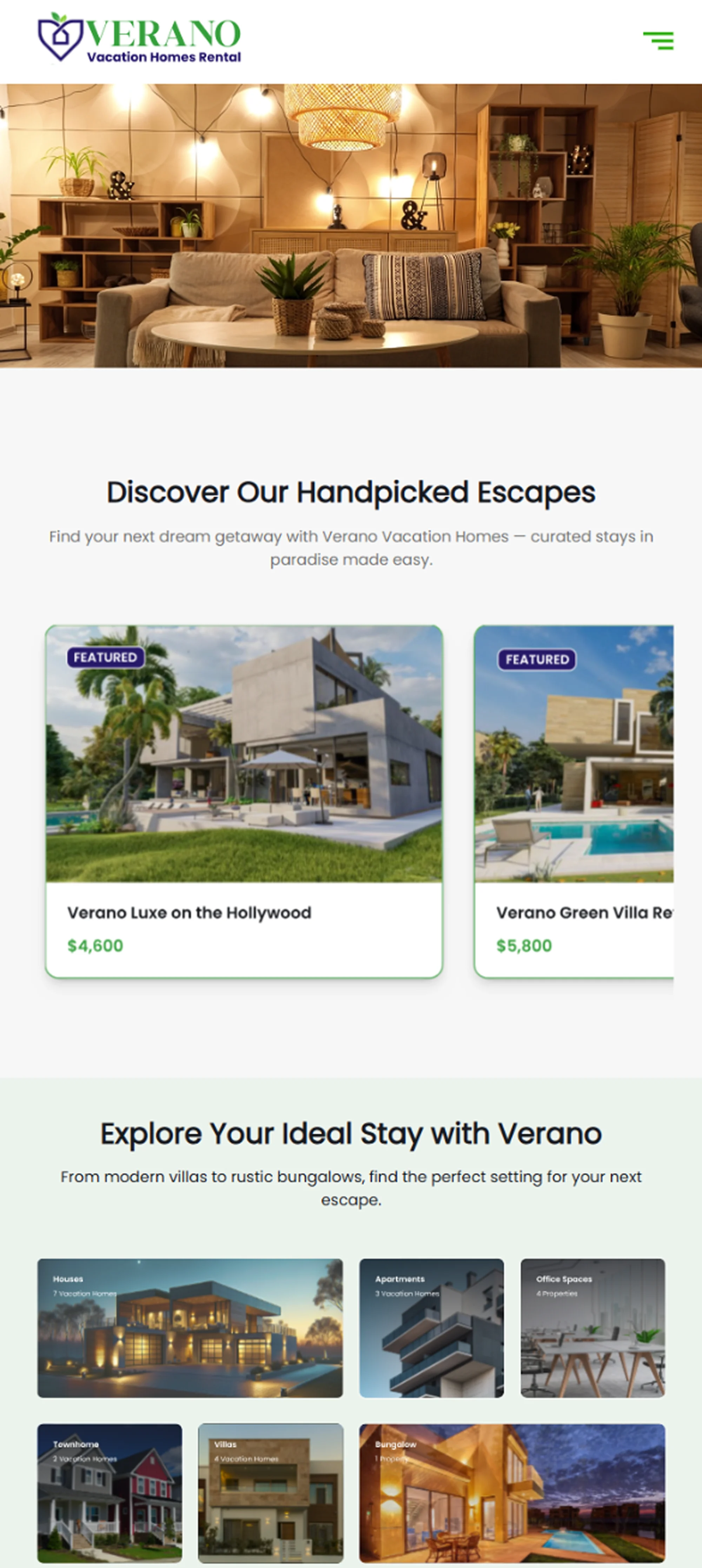 Verona Homes Website - secondary
