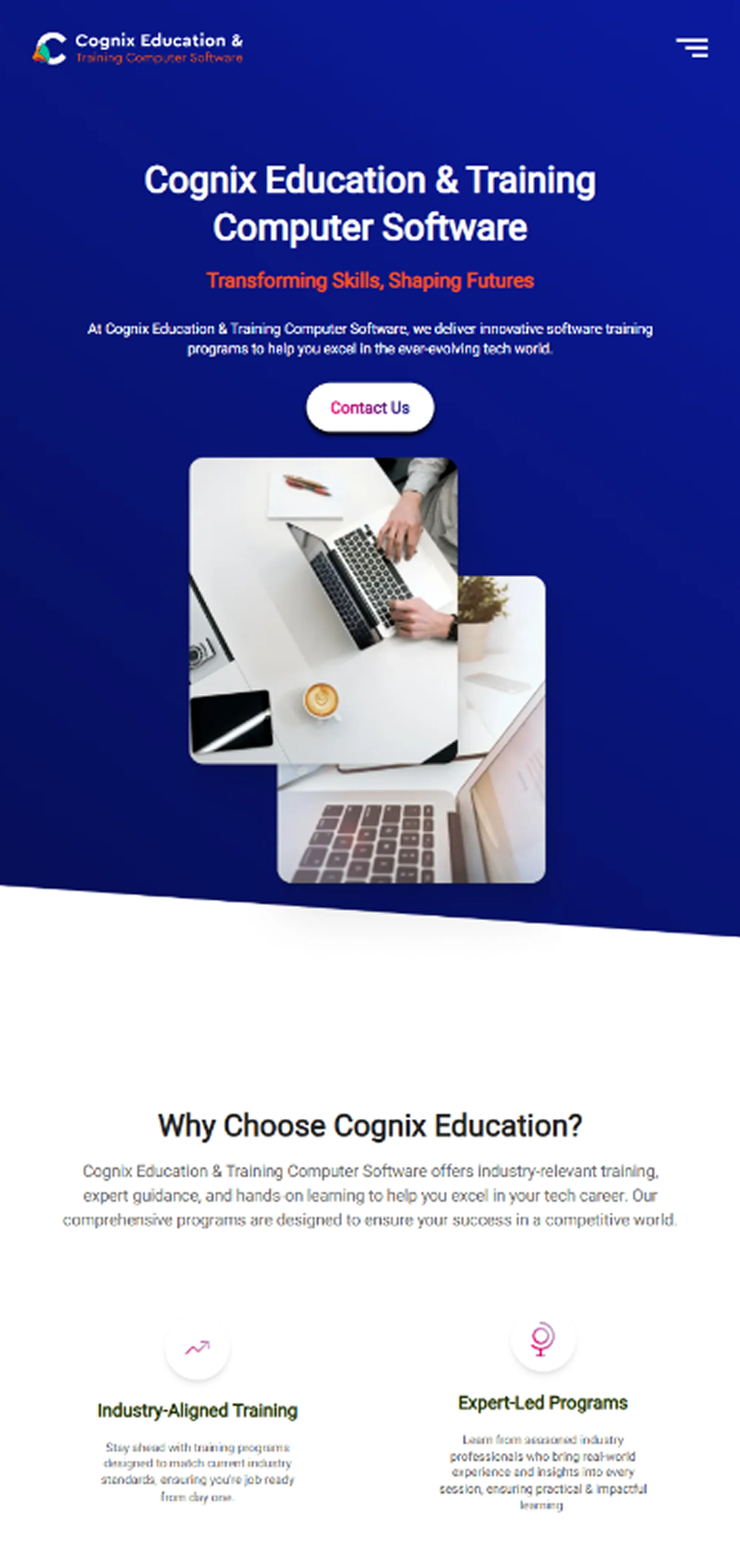 Cognix Education Website - secondary